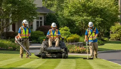 Arbor Tree Care lawn service in Bradenton, FL maintaining a healthy residential lawn