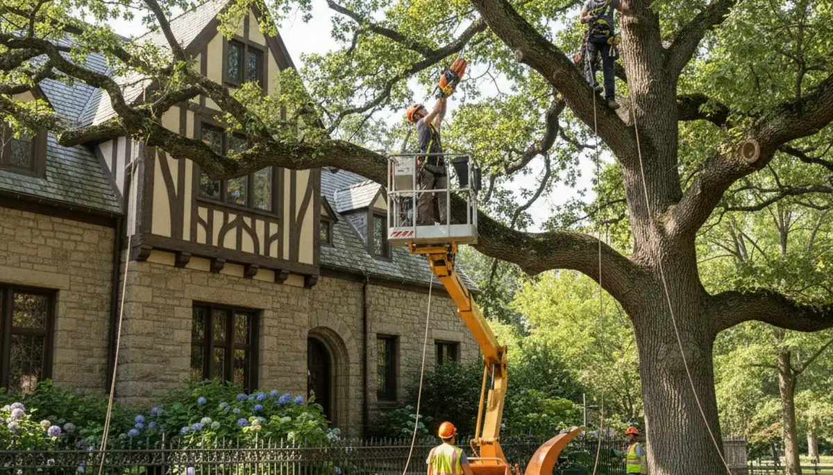 Tree service crew in Bradenton, FL providing professional tree care and removal services