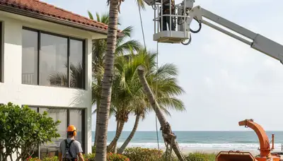 Tree service crew in Bradenton, FL providing professional tree trimming and removal services
