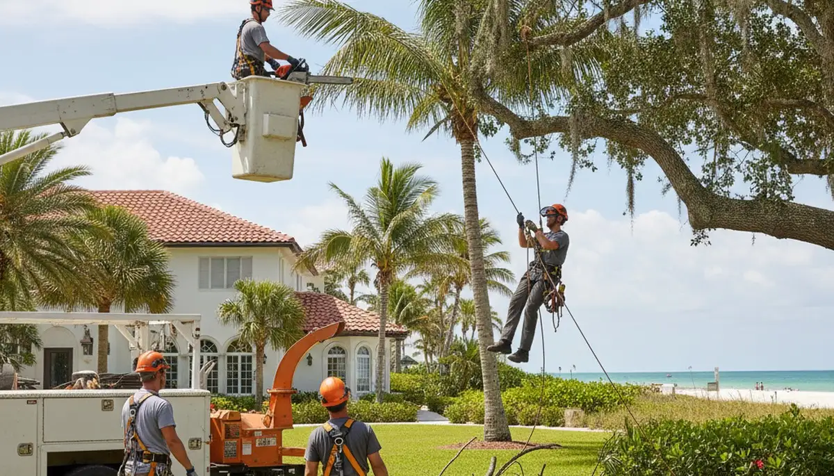 Tree service crew in Bradenton, FL providing professional tree care and removal services