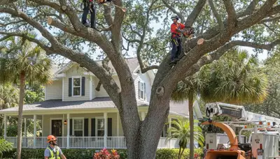 Tree service team in Bradenton, FL providing professional tree care and removal services