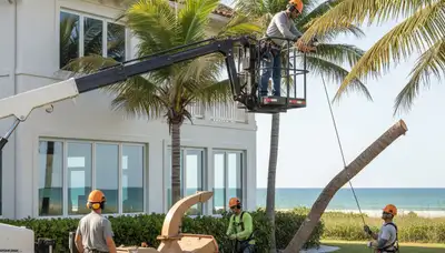 Tree service crew in Bradenton, FL providing professional tree trimming and removal services