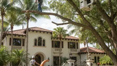 Bradenton, FL tree service crew providing professional tree care and removal for local properties