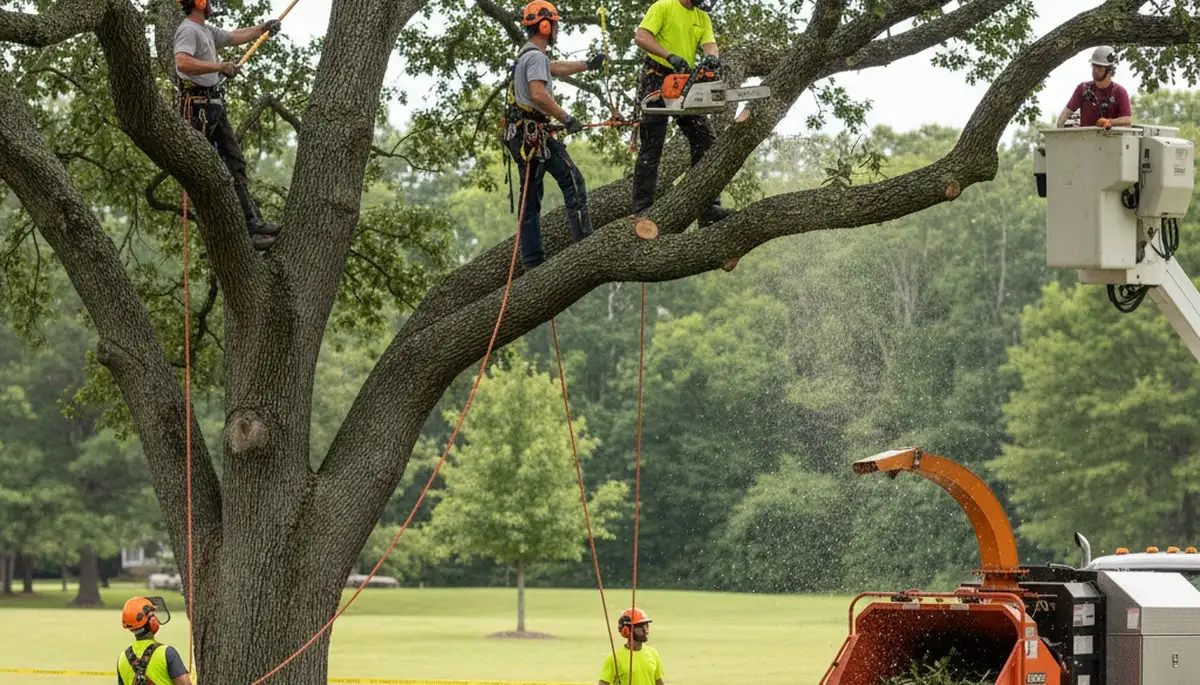 Bradenton, FL arborist trimming a tree for healthier, safer residential landscape care